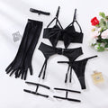 Bow & Garter Three-Piece Intimates Set